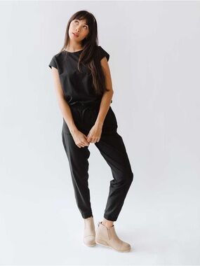 Albion Black Signature Jumpsuit Womens Size S